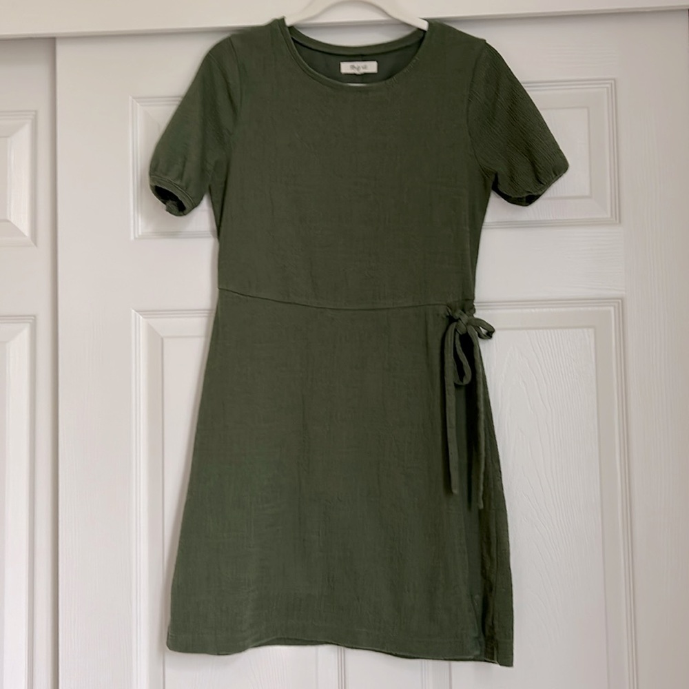 Madewell tie waist dress, Size Small
